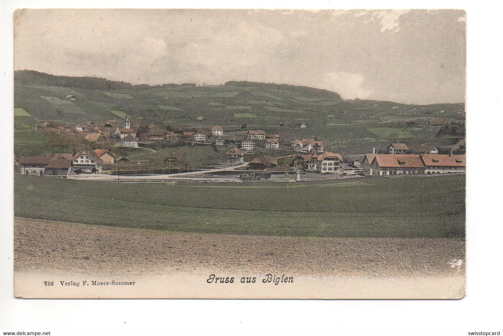 Gruss Aus BIGLEN Gel. 1909 V. Thun N. Lausanne - Biglen