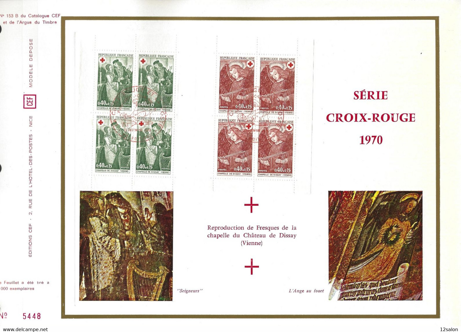 CROIX ROUGE 1ER JOUR 1970 N° 1661 1662 - Croce Rossa