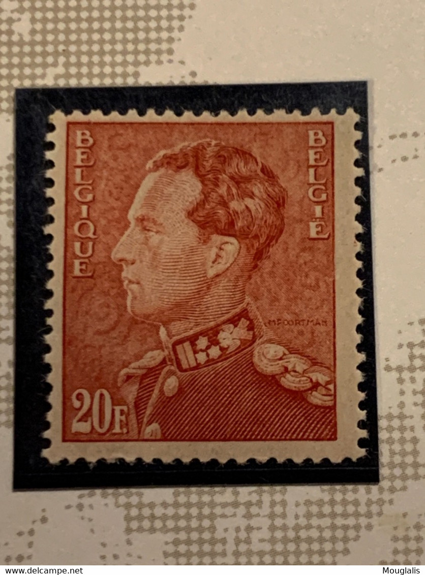 N° 435a Belgique Belgium - Leopold III - 20 Francs  N****  TTB- - 1934-1935 Leopold III