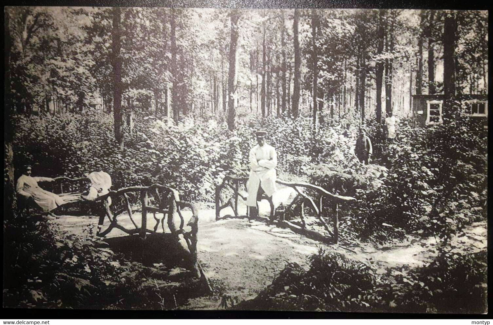 Houthulst Flandern Aus Den Anlagen Im Waldgenesungsheim In Der Front Duitse Feldpostkarte Wo1 - Houthulst