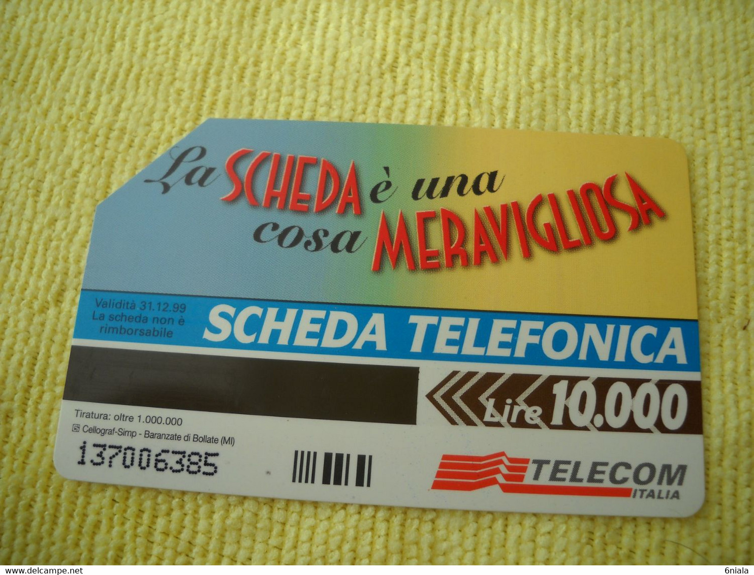 7321 Télécarte Collection ITALIE La Scheda Telefonica Provala Anche Tu ! ( Recto Verso)   Carte Téléphonique - Other & Unclassified