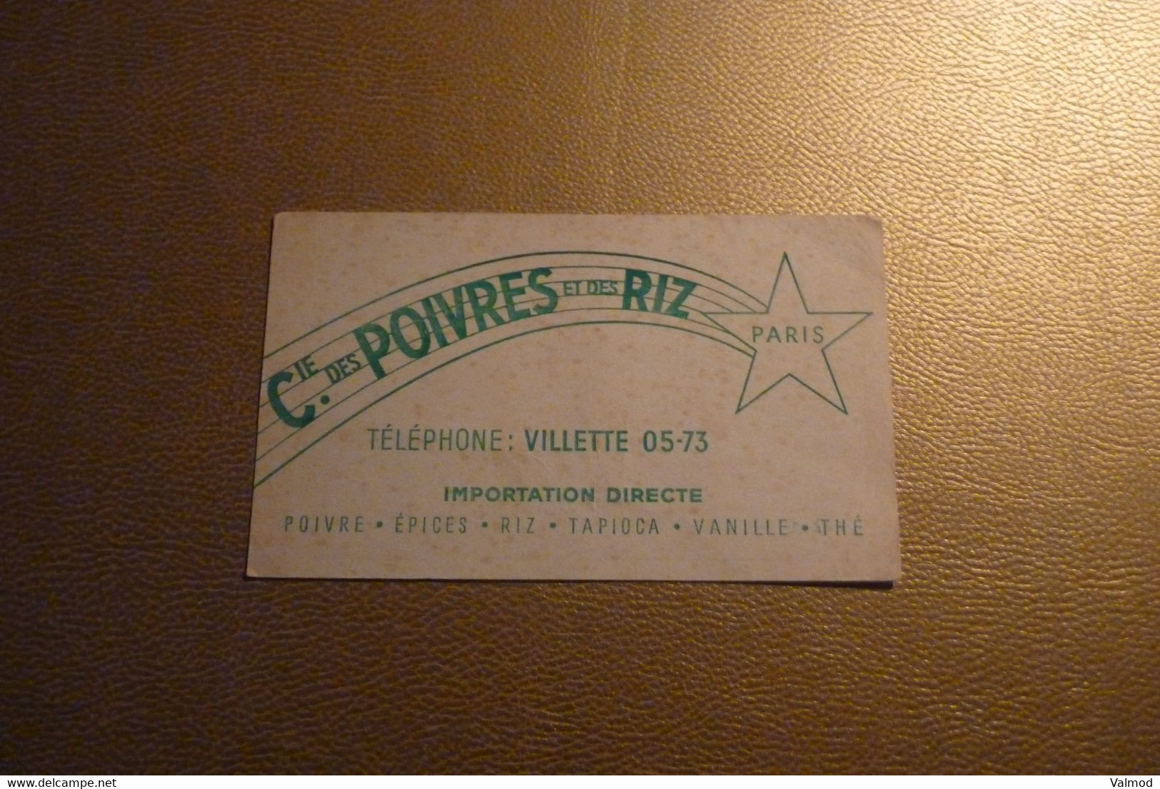 Buvard "Cie. Des Poivres Et Des Riz Paris" - Sucreries & Gâteaux