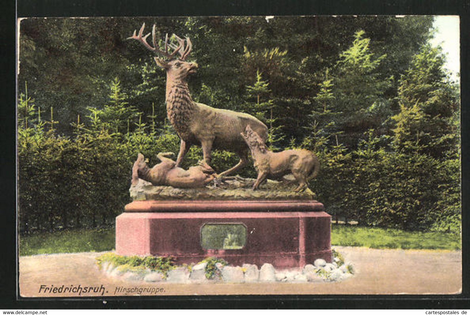 AK Friedrichsruh, Das Denkmal Der Hirschgruppe - Friedrichsruh