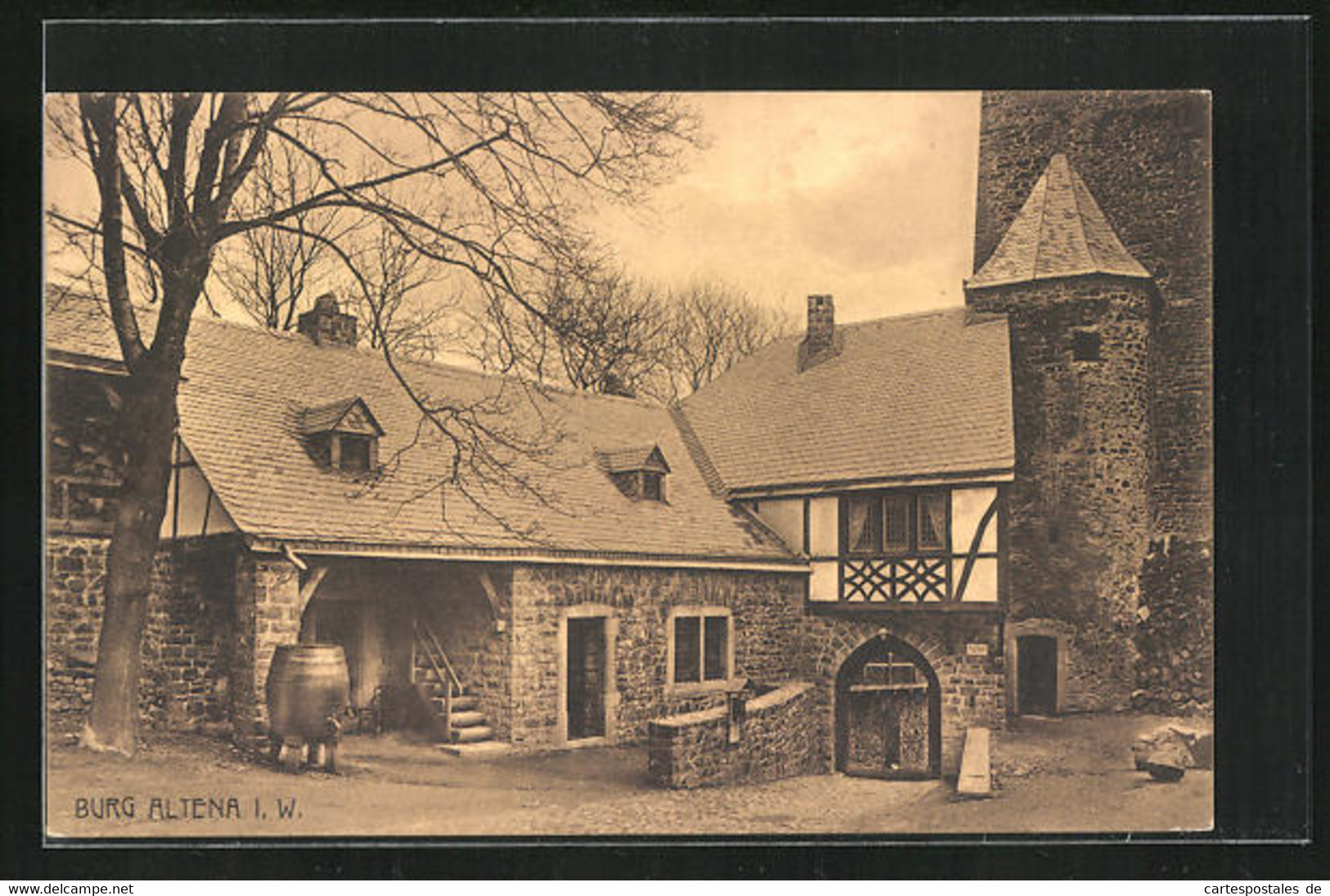 AK Altena I. W., Blick Auf Die Burg Altena - Altena