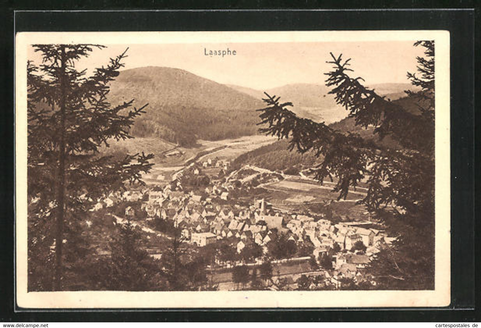 AK Laasphe, Blick über Die Ortschaft - Bad Laasphe