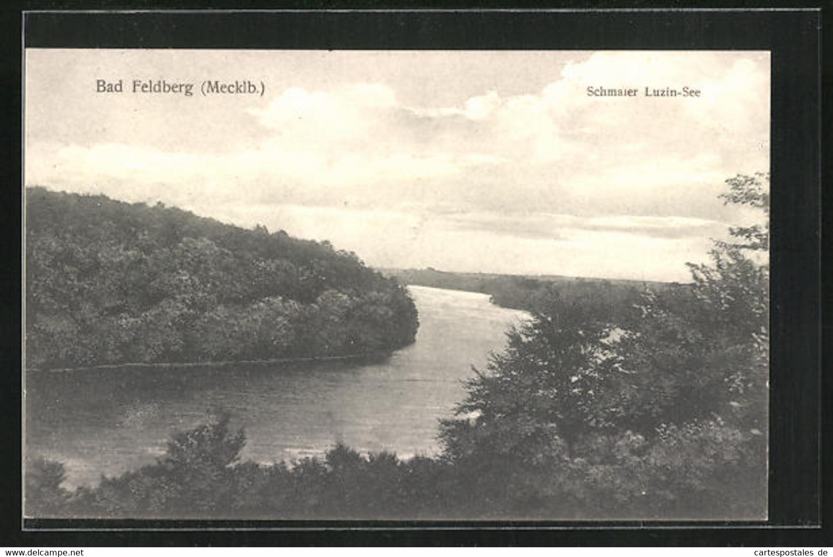 AK Bad Feldberg / Mecklbg., Schmaler Luzin-See Aus Der Vogelschau - Feldberg