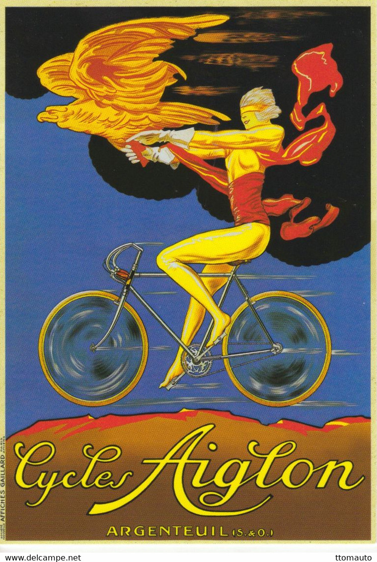 AIGLON Cycles   -  Publicité D'epoque 1900 -  Artiste: Gaillard -   CPM - Ciclismo