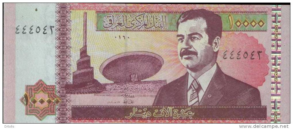 IRAQ / 10000 DINARS / SADDAM HUSSAIN / UNC. / 2 SCANS . - Irak