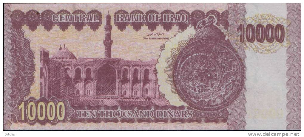 IRAQ / 10000 DINARS / SADDAM HUSSAIN / UNC. / 2 SCANS . - Irak