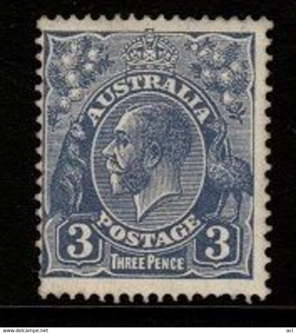 Australia SG 101  1928  King George V SMW Perf 13.5 X 12.5, 3 D Dull Ultramarine Die 2 ,Mint Never Hinged - Neufs