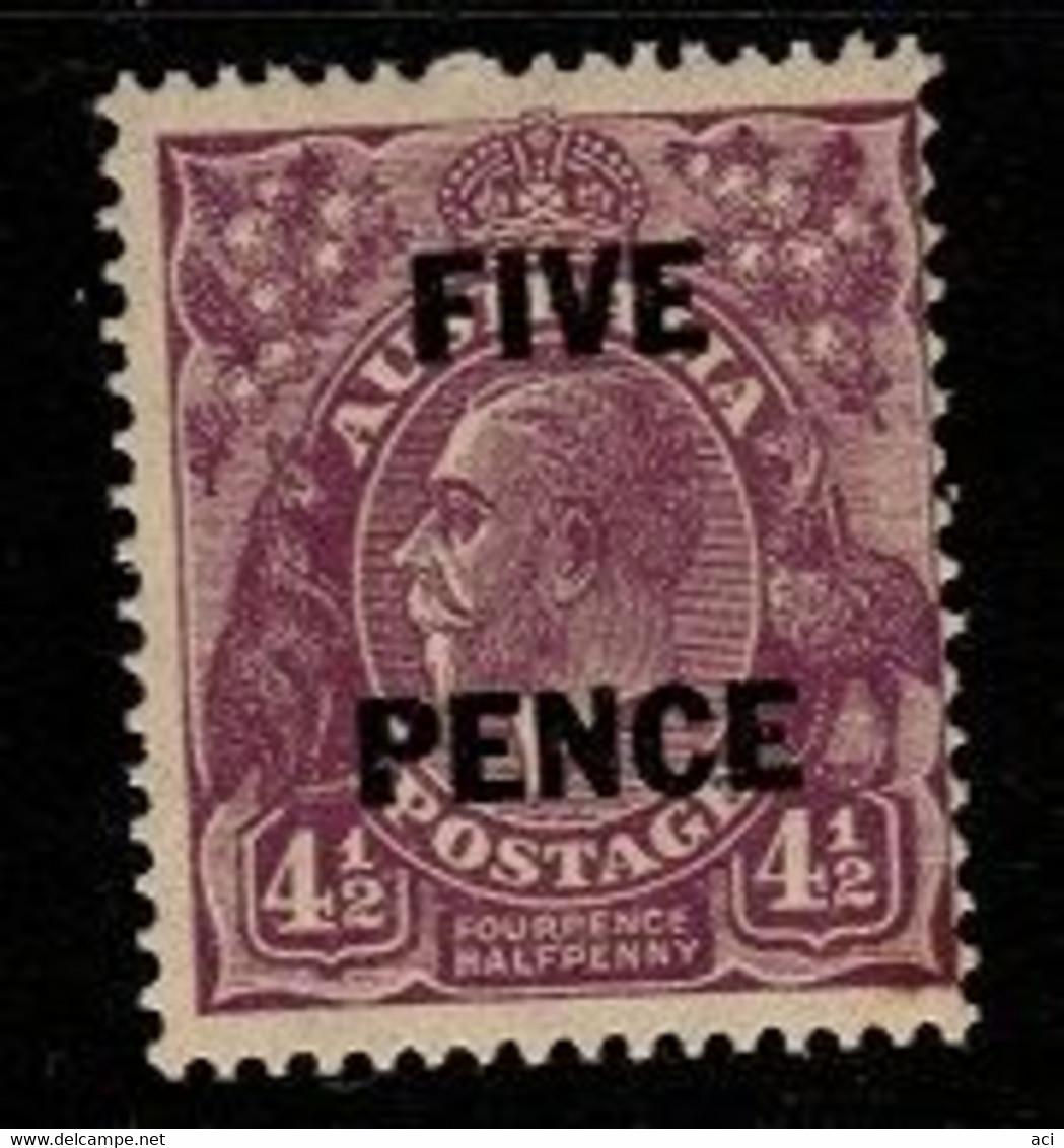 Australia SG 120  1930  King George V SMW Perf 13.5 X 12.5, Five  Pence ,Mint Never Hinged, - Ungebraucht
