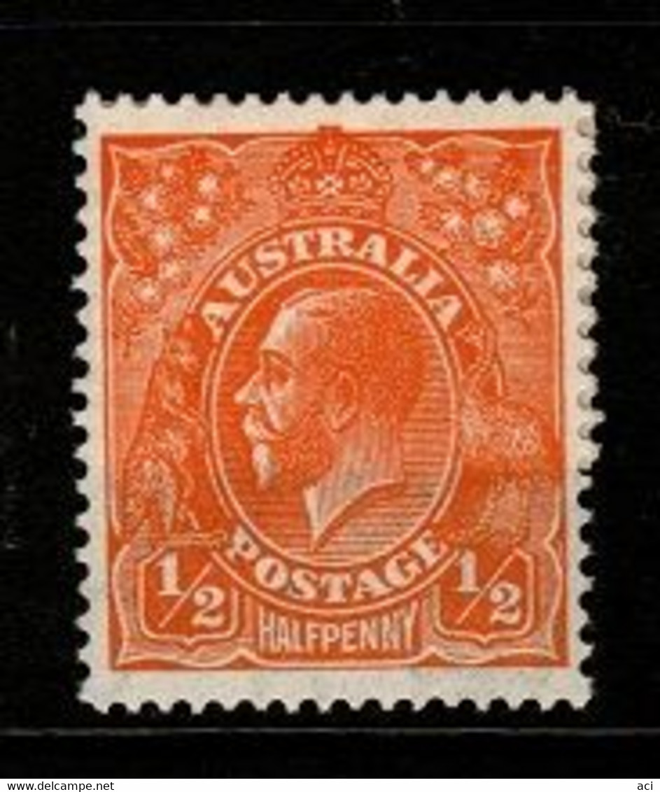 Australia SG 124  1933  King George V C Of A Perf 13.5 X 12.5, Half Penny ,Mint Never Hinged, - Nuovi