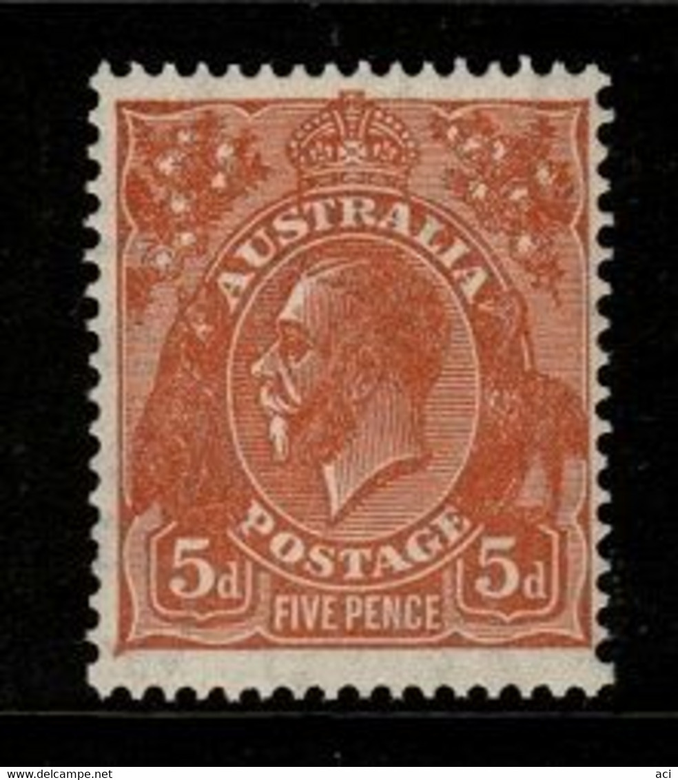 Australia SG 130  1932  King George V C Of A Perf 13.5 X 12.5, 5d Orange-brown ,Mint Never Hinged - Ongebruikt