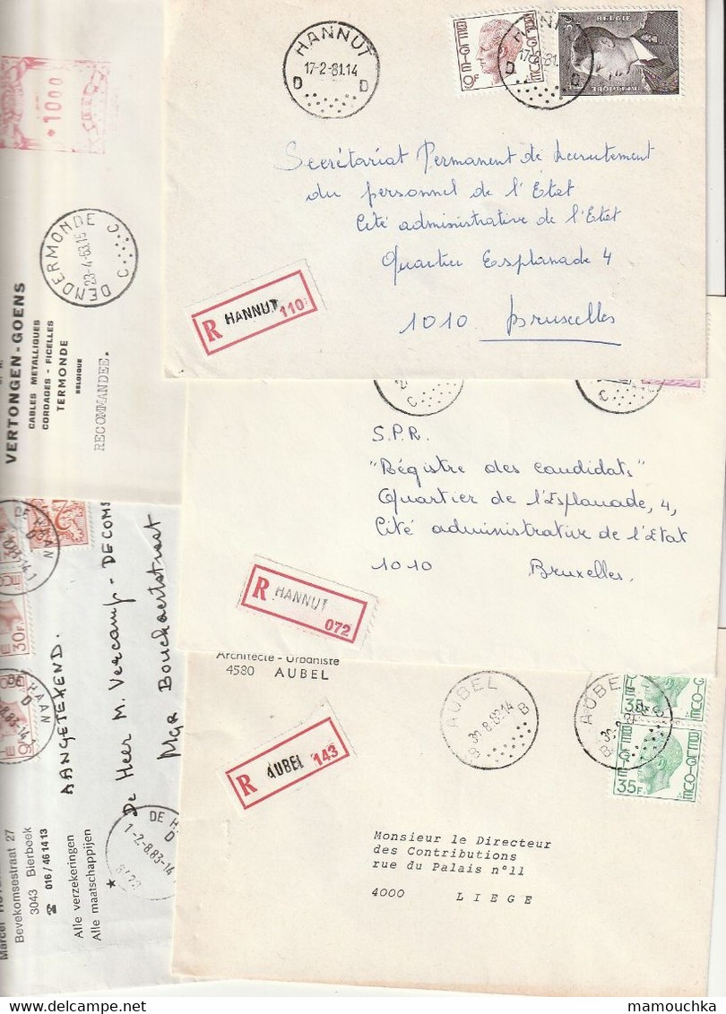 Lot d'au moins 1700 entiers postaux enveloppes et lettres recommandées + 540 courriers simples en FB