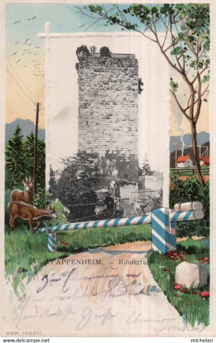 CPA  ALLEMAGNE---PAPPENHEIM---ROMERTURM---1903 - Pappenheim