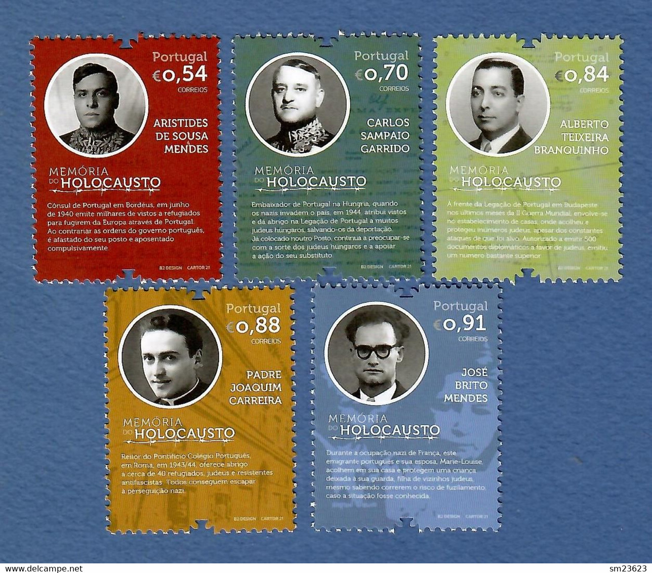 Portugal 18.06.2021 , Memória Do Holocausto - Stamps - Postfrisch / MNH / (**) - Unused Stamps