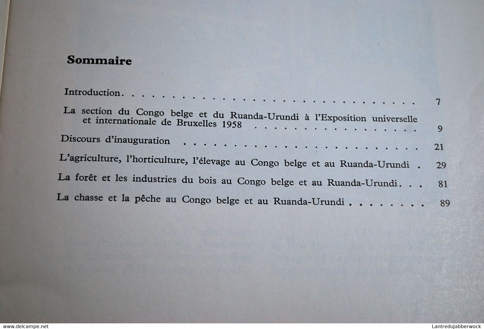 Bulletin agricole du Congo Belge BULLETIN D'INFORMATION DE L'INEAC avril 58 VOL XLIX N°2 Régionalisme Colonies Expo 58