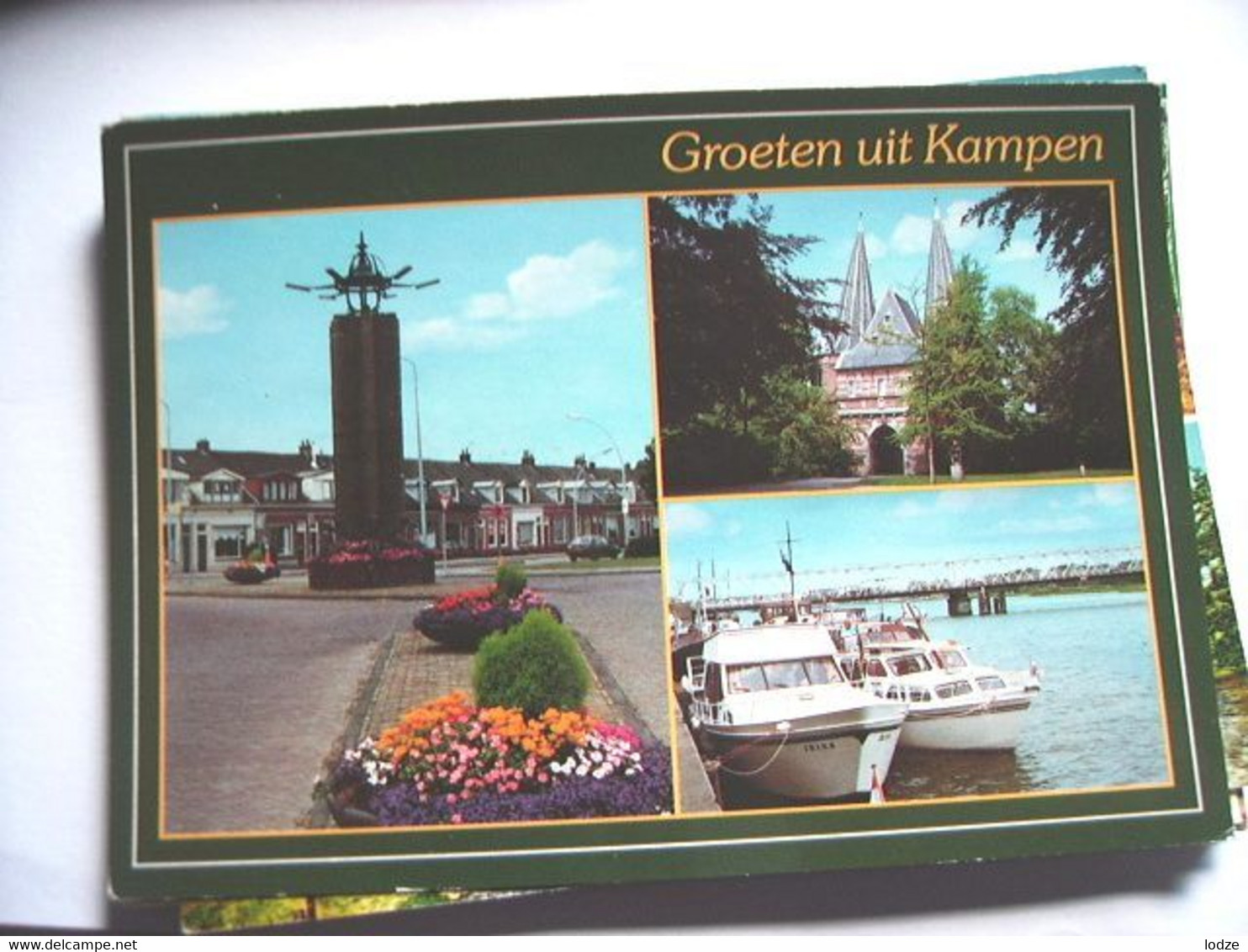 Nederland Holland Pays Bas Kampen Met Monument En IJssel - Kampen