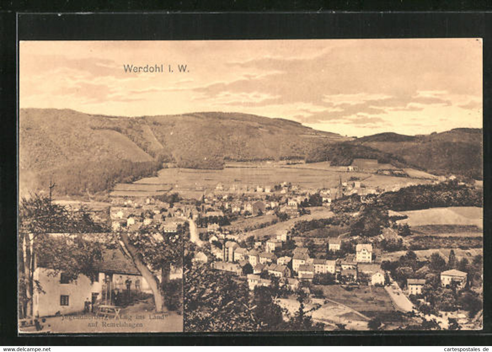 AK Werdohl I. W., Blick Auf Den Ort - Werdohl