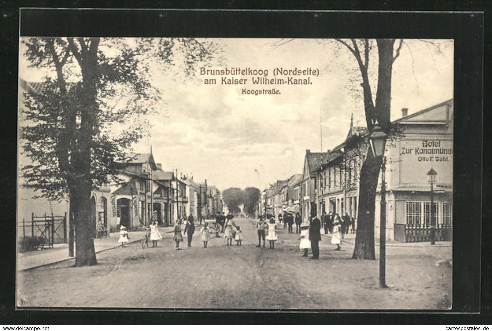 AK Brunsbüttelkoog, Hotel Zur Kanalmündung V. Otto F. Söhl An Der Koogstrasse - Brunsbuettel