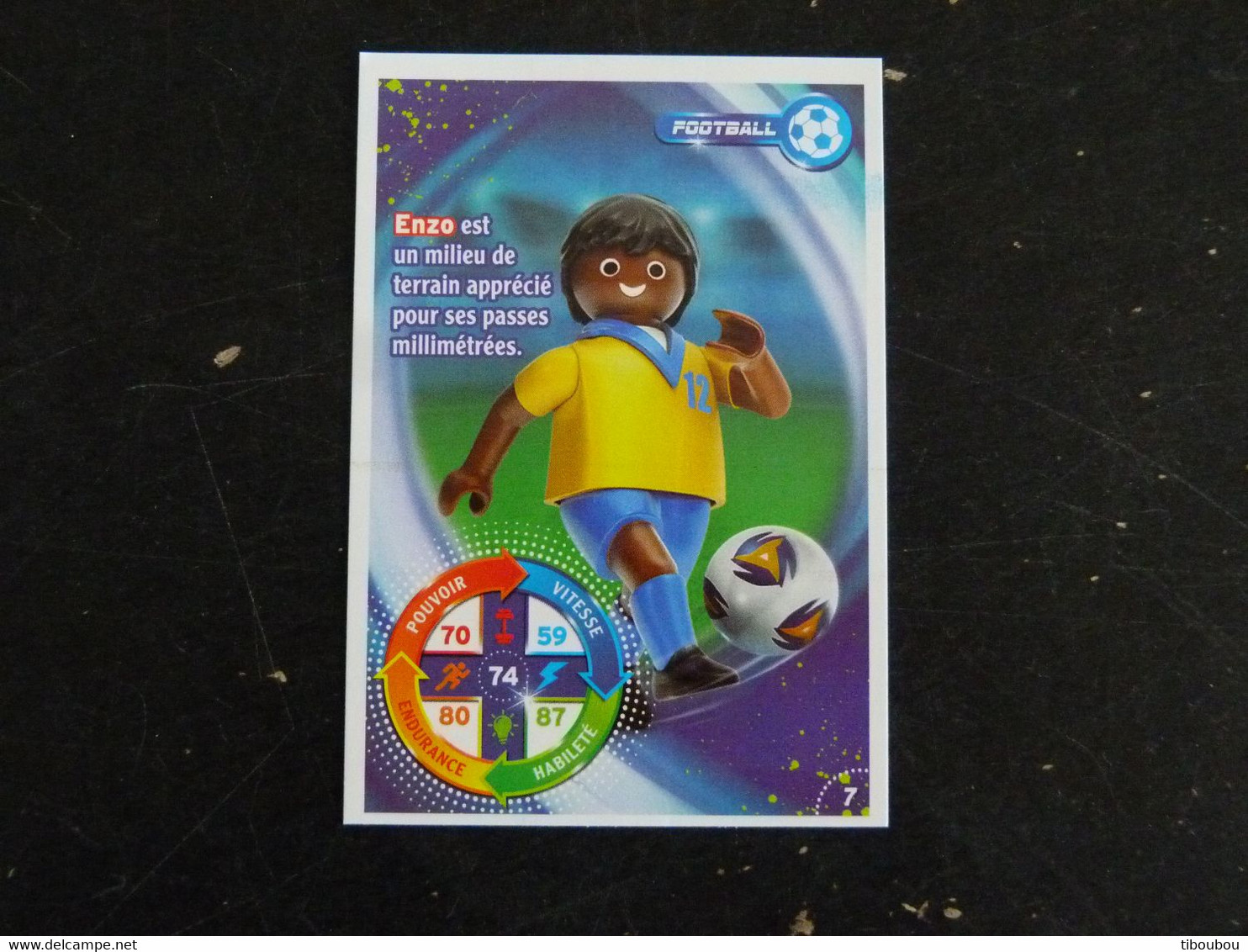 CARTE CARREFOUR PLAYMOBIL N° 07 - FOOTBALL - Other & Unclassified