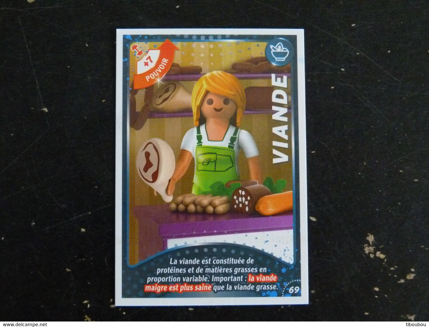 CARTE CARREFOUR PLAYMOBIL N° 69 - VIANDE - Sonstige & Ohne Zuordnung