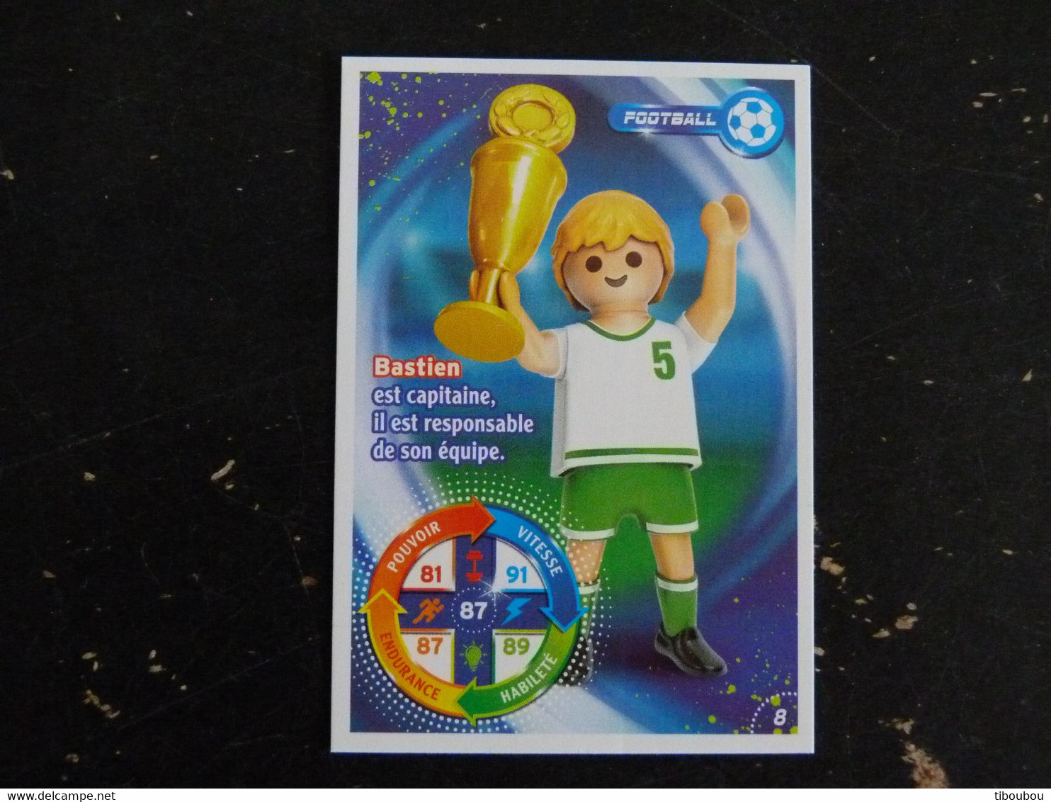 CARTE CARREFOUR PLAYMOBIL N° 08 - FOOTBALL - Autres & Non Classés