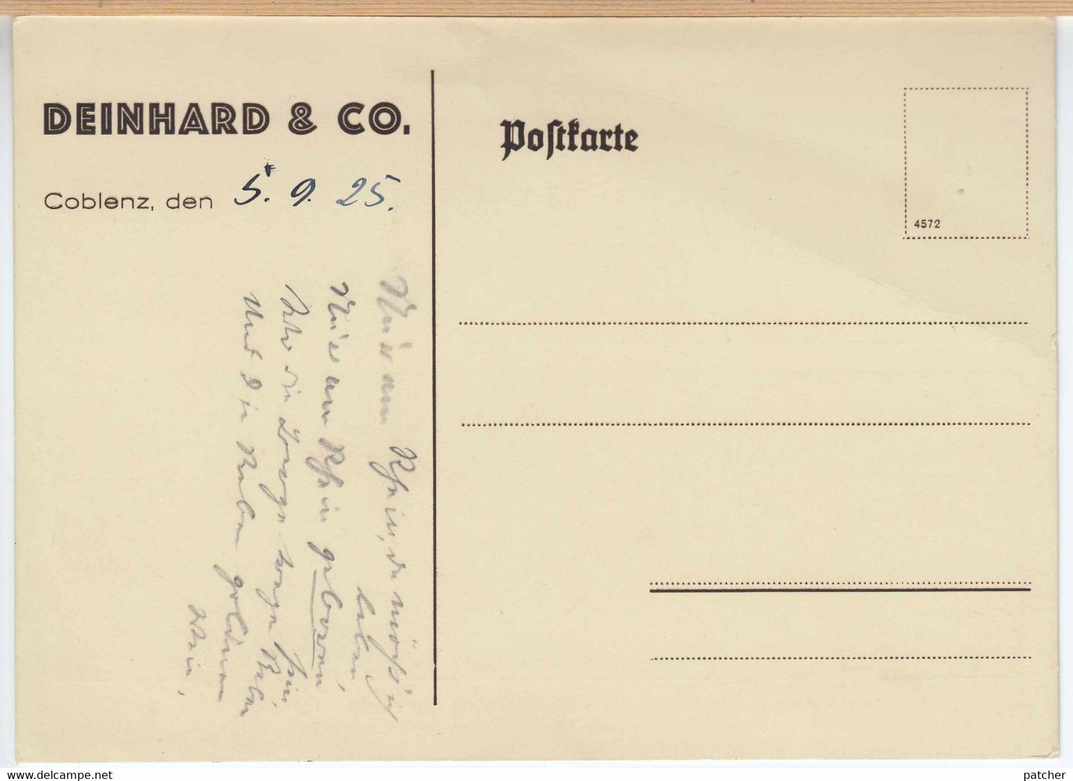 Sektkellerei Deinhard & Co., Koblenz, Reichsausstellung Deutscher Wein 1925 - Koblenz