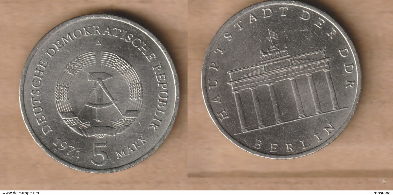 ALEMANIA   5 Mark (Brandenburg Gate) 1971   Copper-nickel • 9.7 G • ⌀ 29 Mm KM# 29, Schön# 31 - 5 Mark