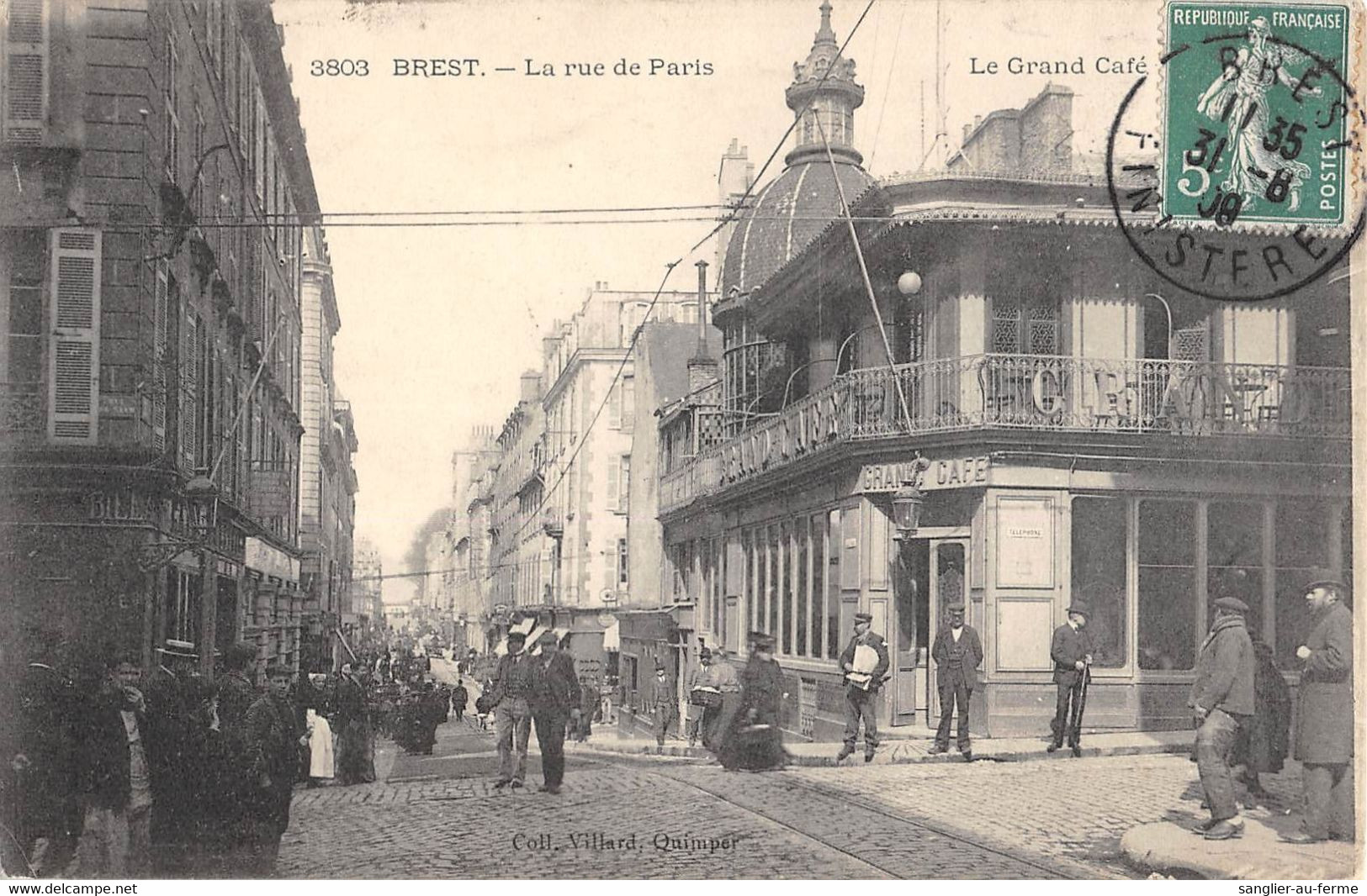 CPA 29 BREST LA RUE DE PARIS - Brest