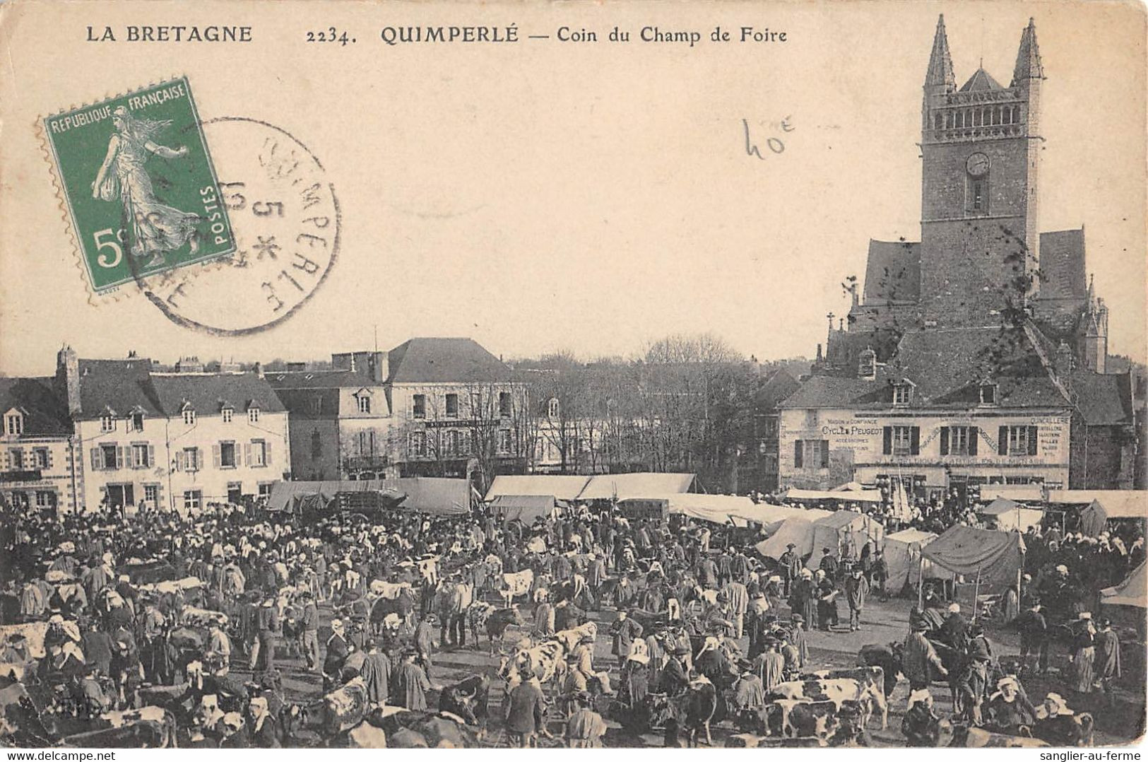 CPA 29 QUIMPERLE COIN DU CHAMP DE FOIRE - Quimperlé