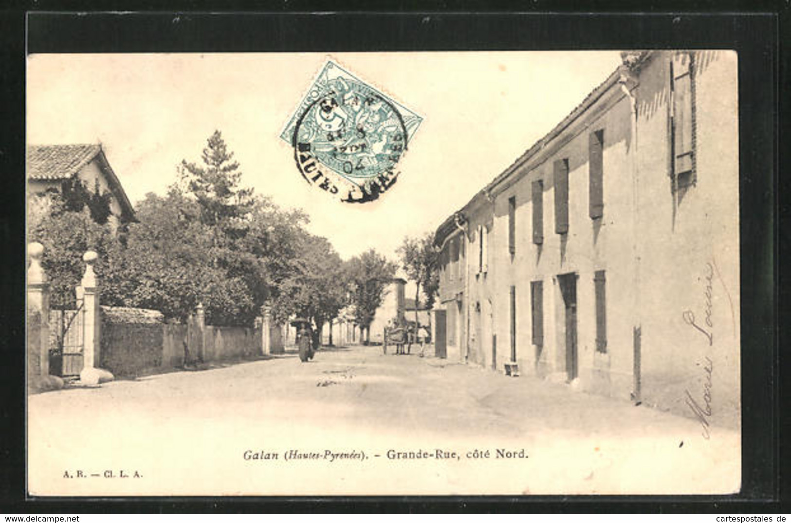 CPA Galan, Grande-Rue - Galan
