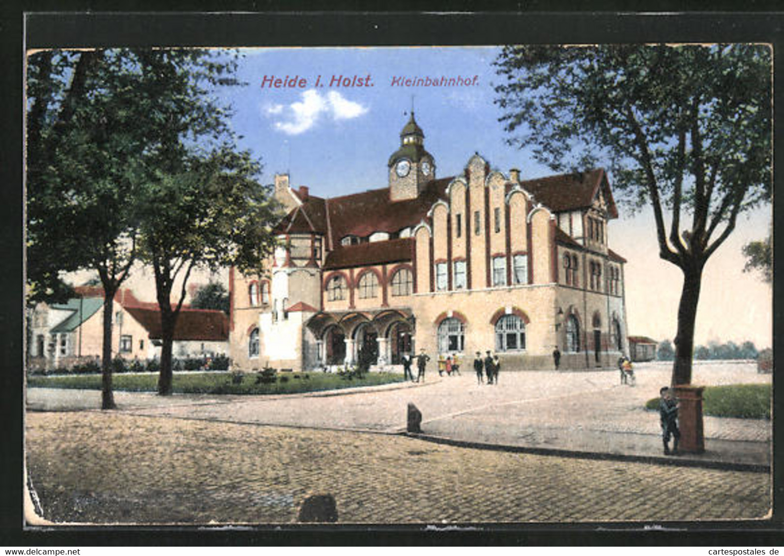 AK Heide I. Holst., Blick Auf Den Kleinbahnhof - Heide