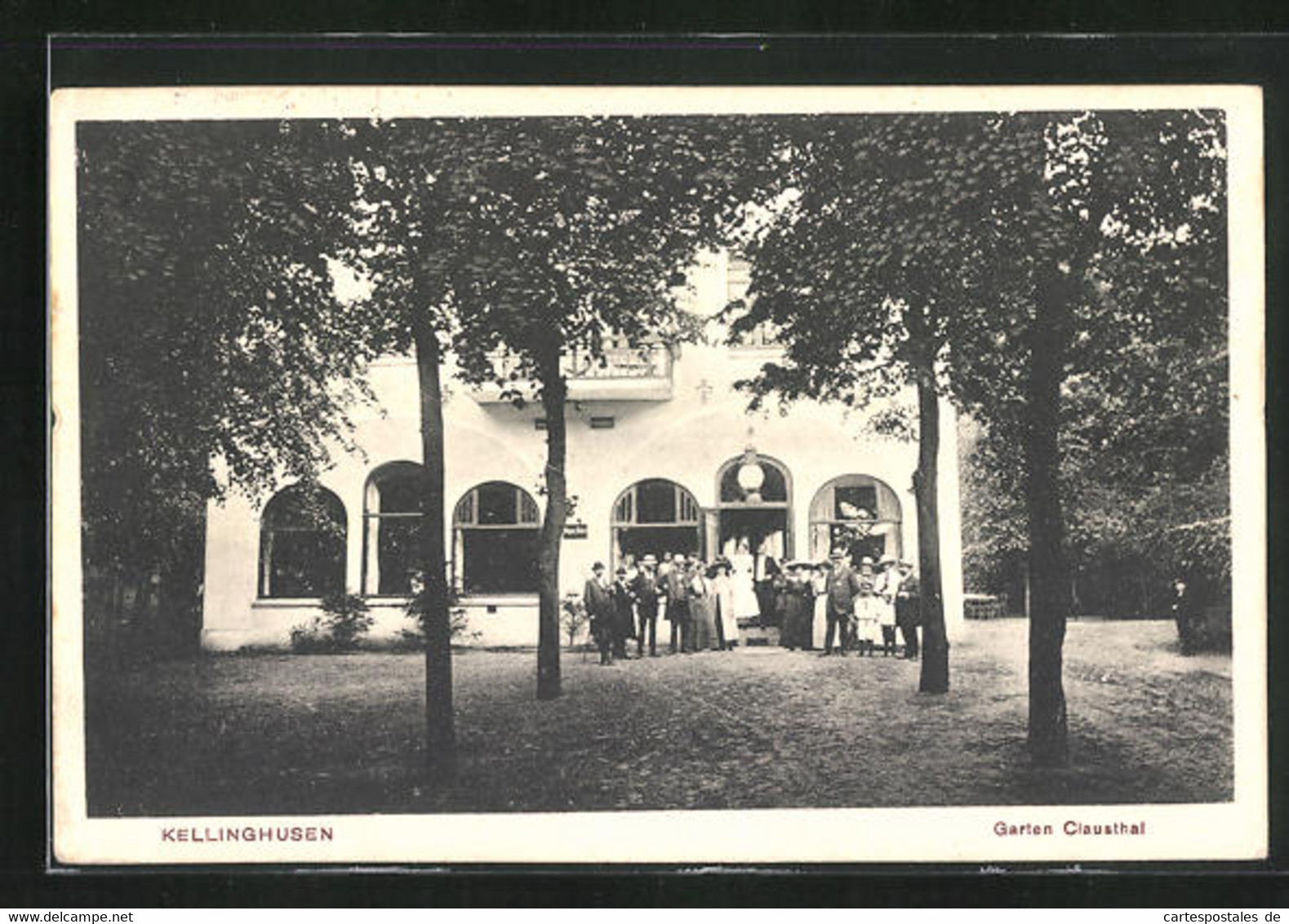 AK Kellinghusen, Garten Vom Gasthaus Clausthal Mit Familie Am Eingang - Kellinghusen