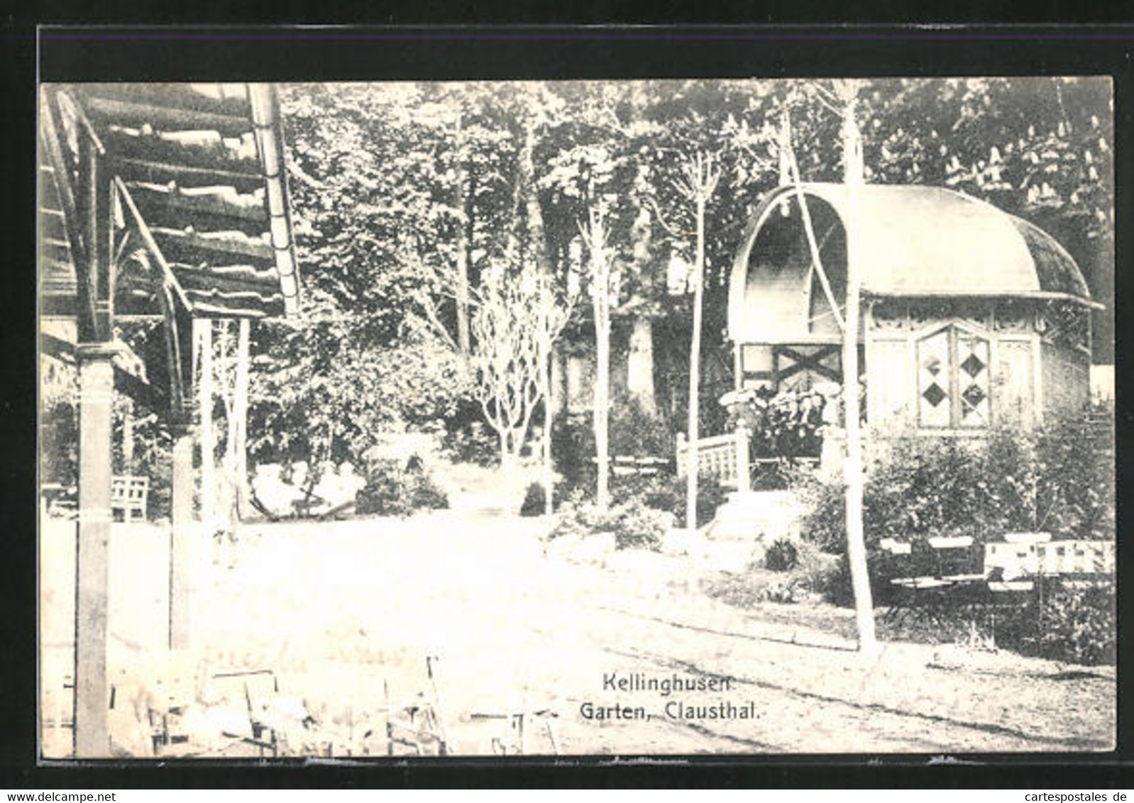 AK Kellinghusen, Garten Vom Gasthaus Clausthal Mit Pavillon - Kellinghusen