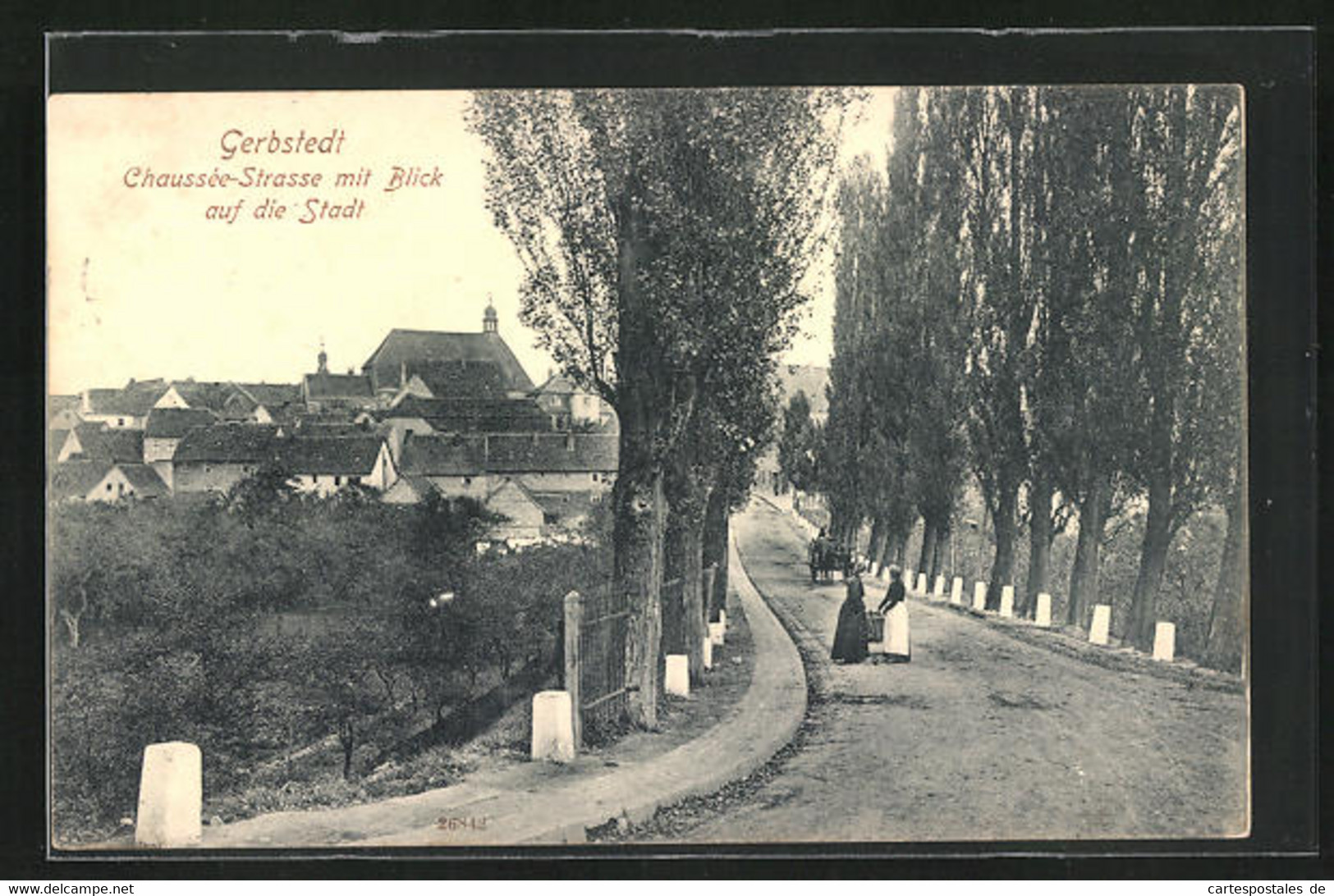 AK Gerbstedt, Chaussée-Strasse Mit Blick Auf Die Stadt - Gerbstedt