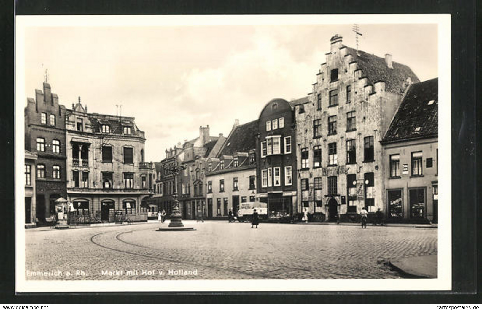 AK Emmerich A. Rh., Markt Mit Hof V. Holland - Emmerich