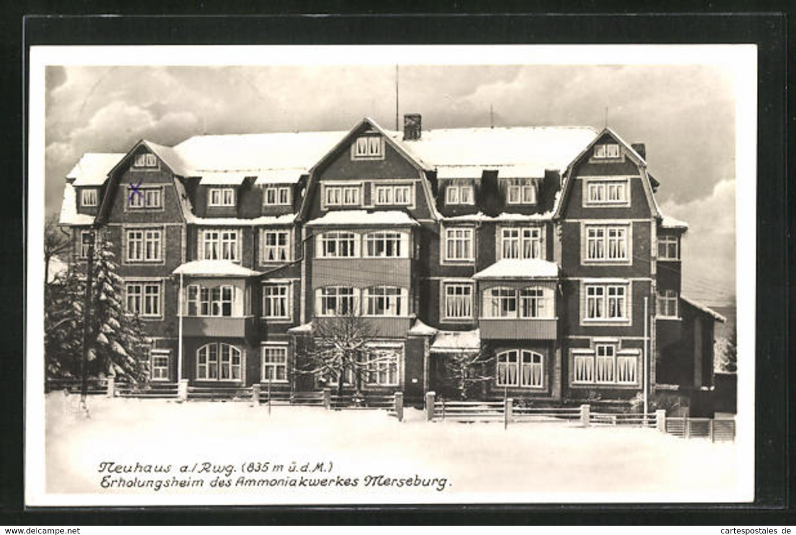 AK Neuhaus A. Rwg., Erholungsheim Des Ammoniakwerkes Merseburg - Neuhaus