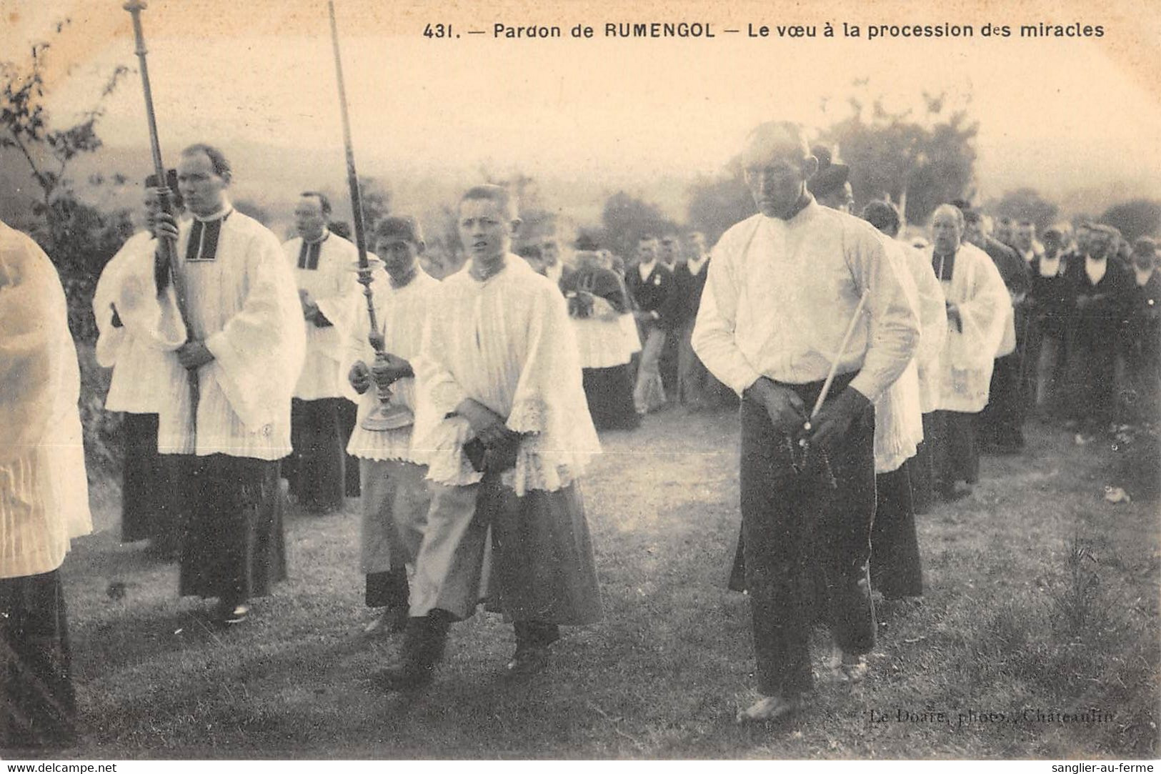 CPA 29 PARDON DE RUMENGOL LE VOEU A LA PROCESSION DES MIRACLES (cpa Rare - Autres & Non Classés