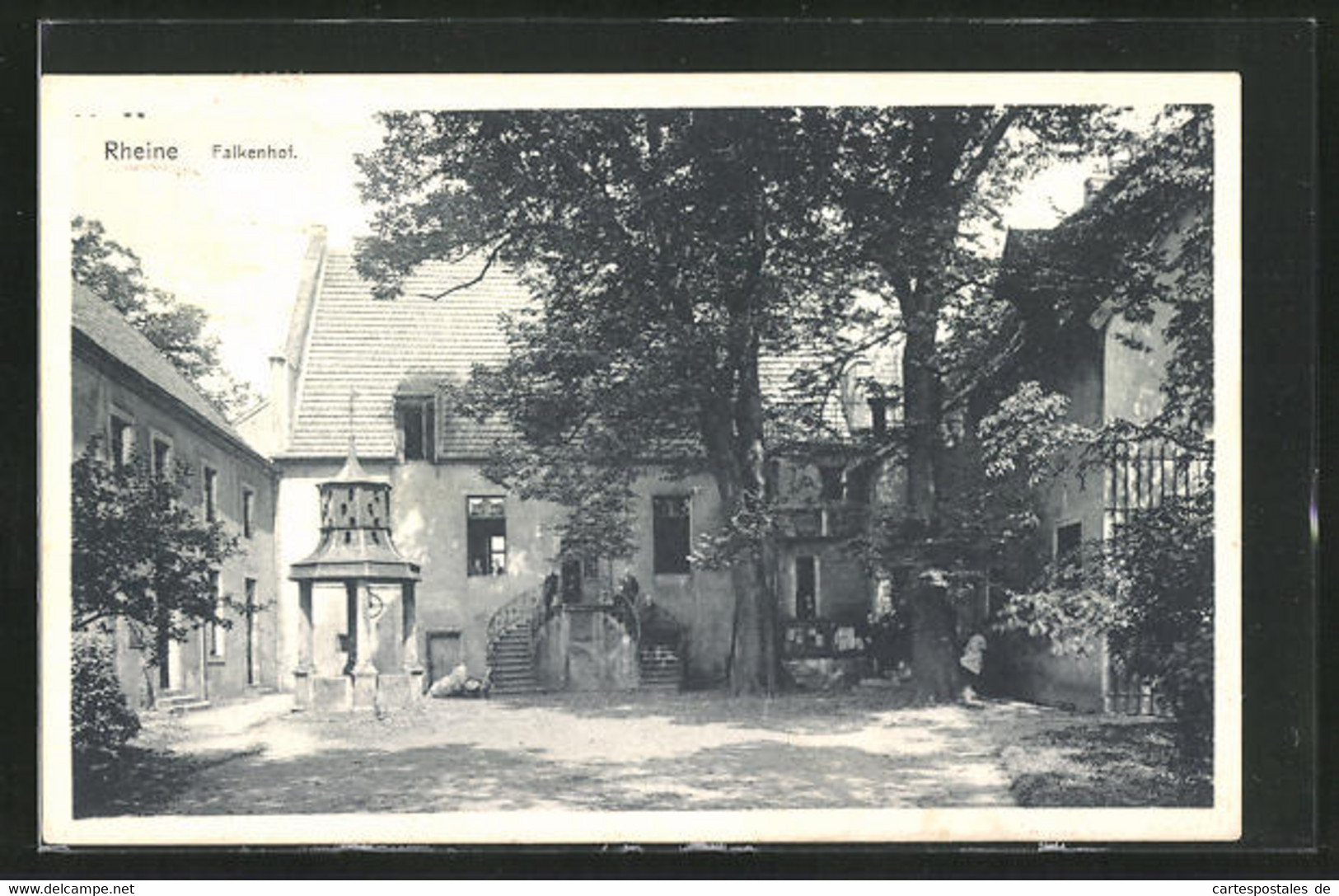 AK Rheine, Brunnen Im Innenhof Des Falkenhofs - Rheine