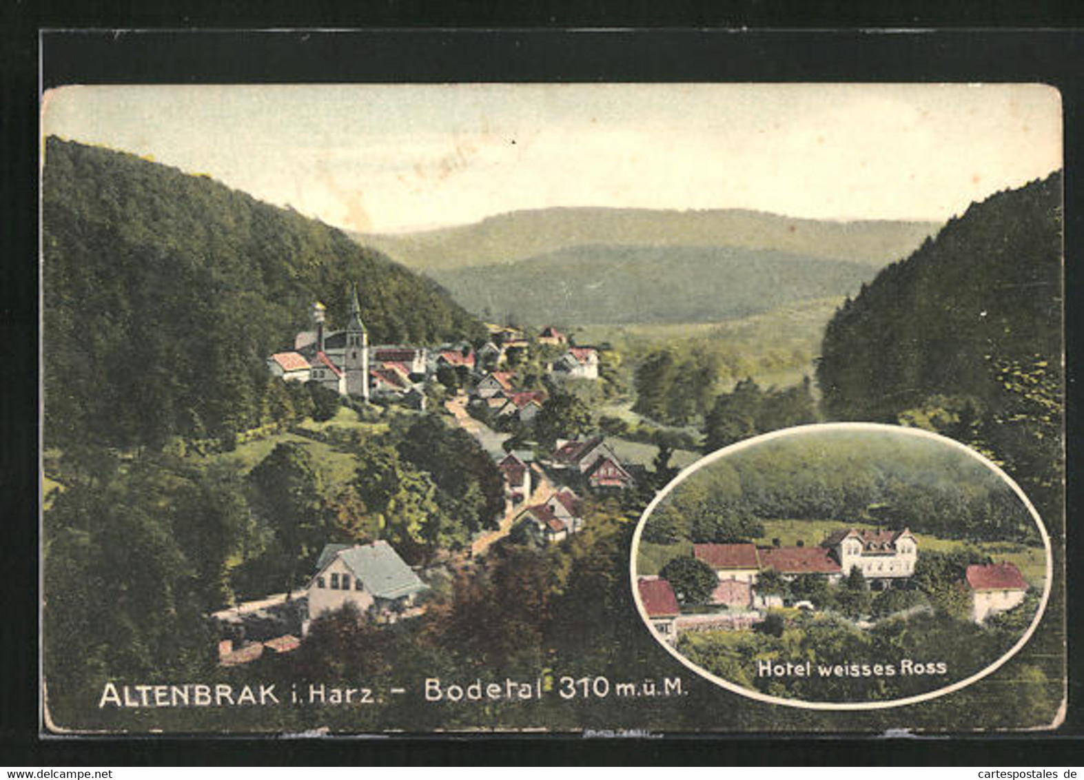 AK Altenbrak I. Harz, Das Hotel Weisses Ross Von Fr. Schmidt - Altenbrak