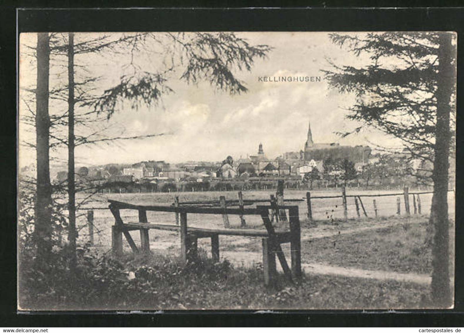 AK Kellinghusen, Schöne Aussicht Auf Den Ort - Kellinghusen