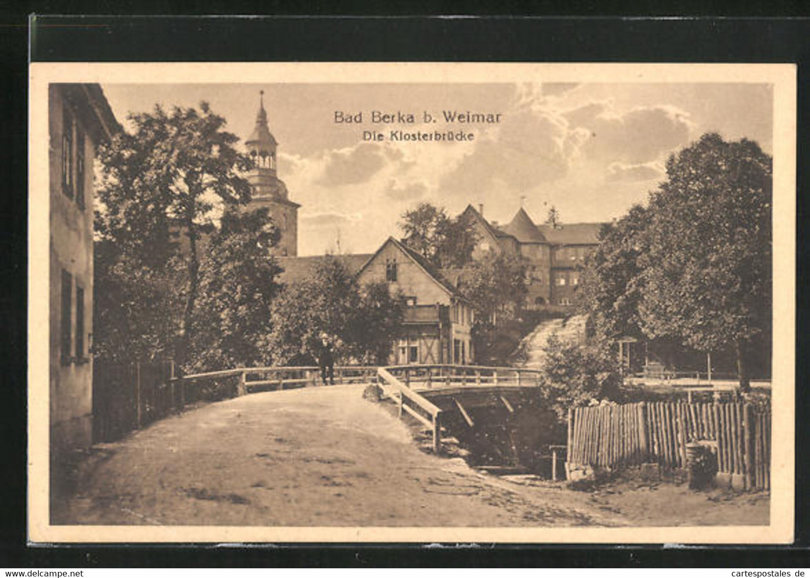 AK Bad Berka, Partie An Der Klosterbrücke - Bad Berka