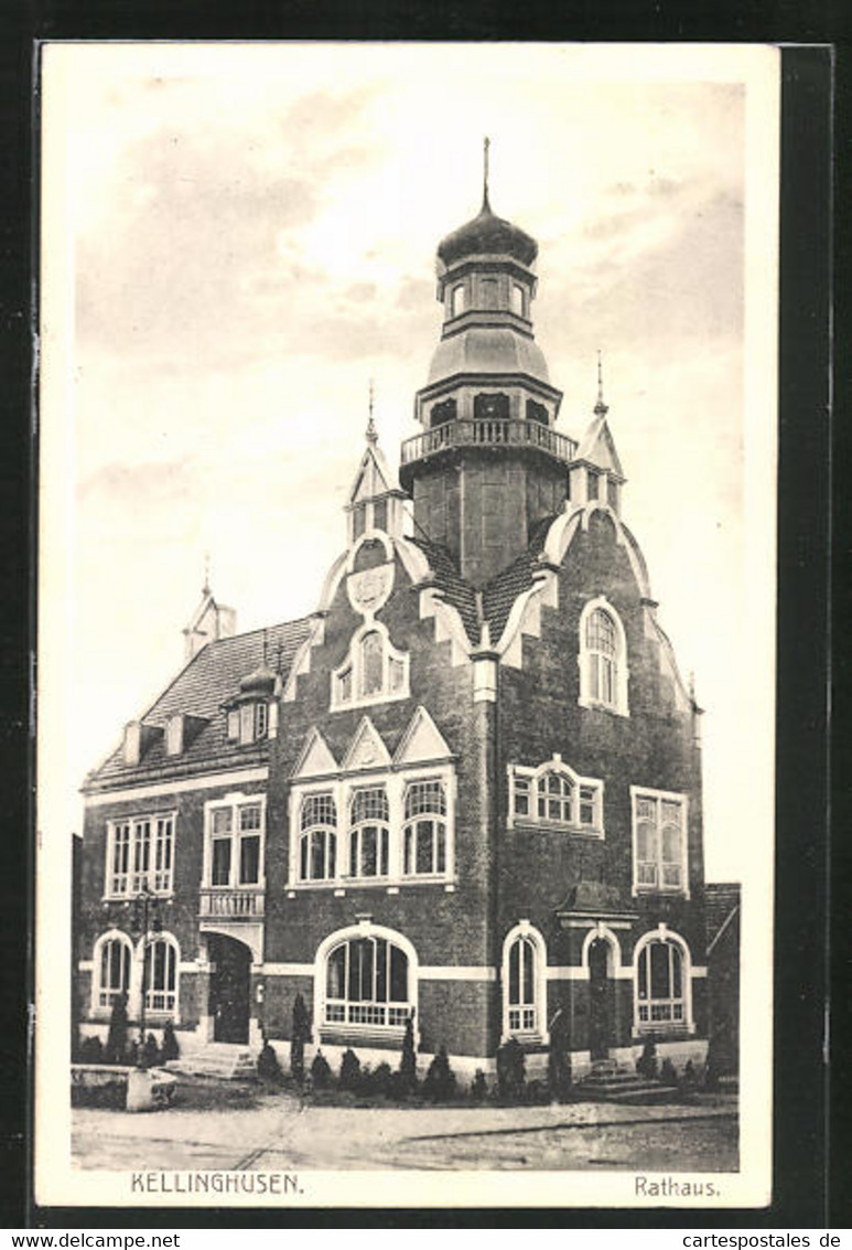 AK Kellinghusen, Strassenpartie Mit Rathaus - Kellinghusen