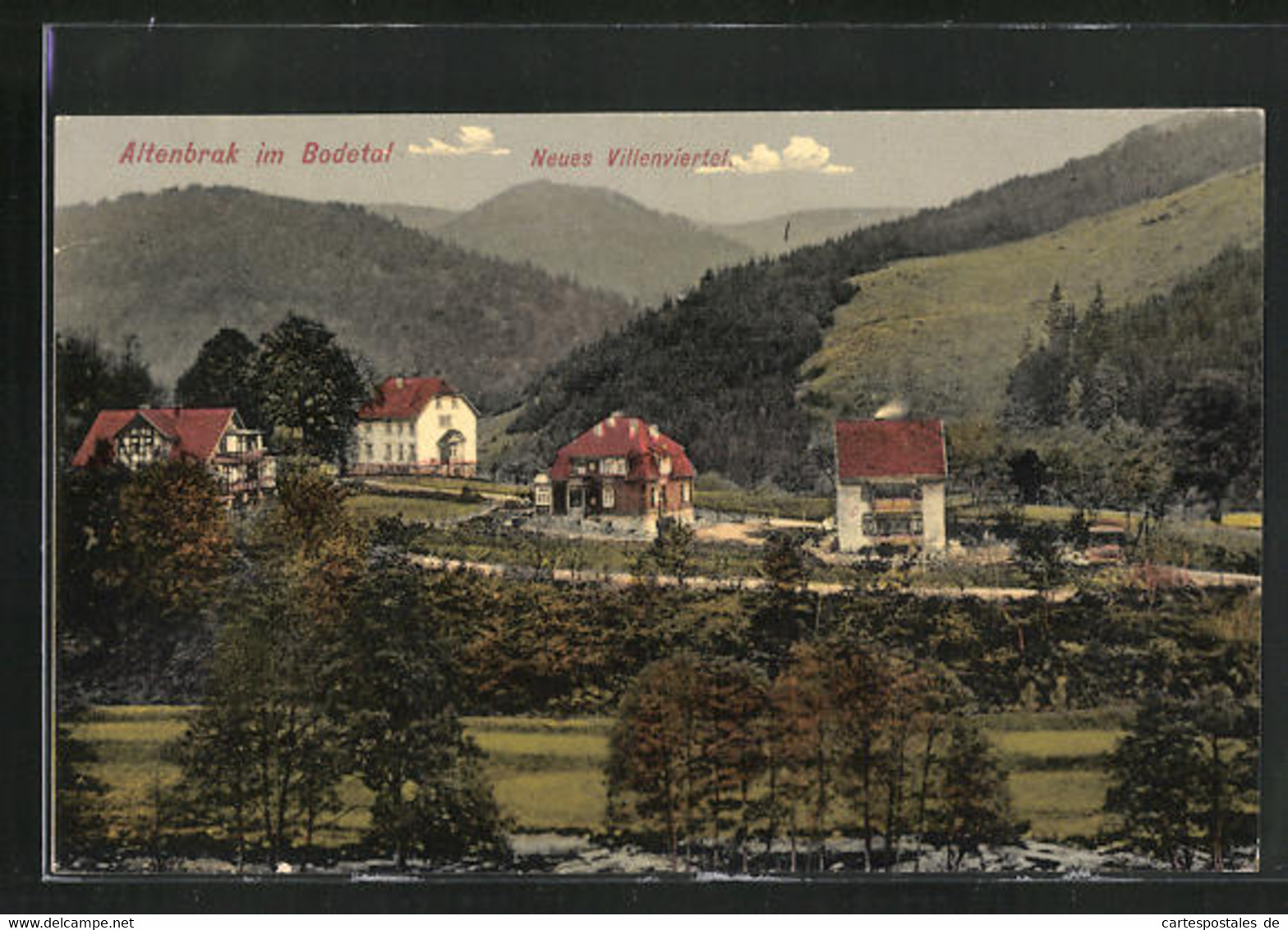 AK Altenbrak / Bodetal, Blick Zum Neuen Villenviertel - Altenbrak