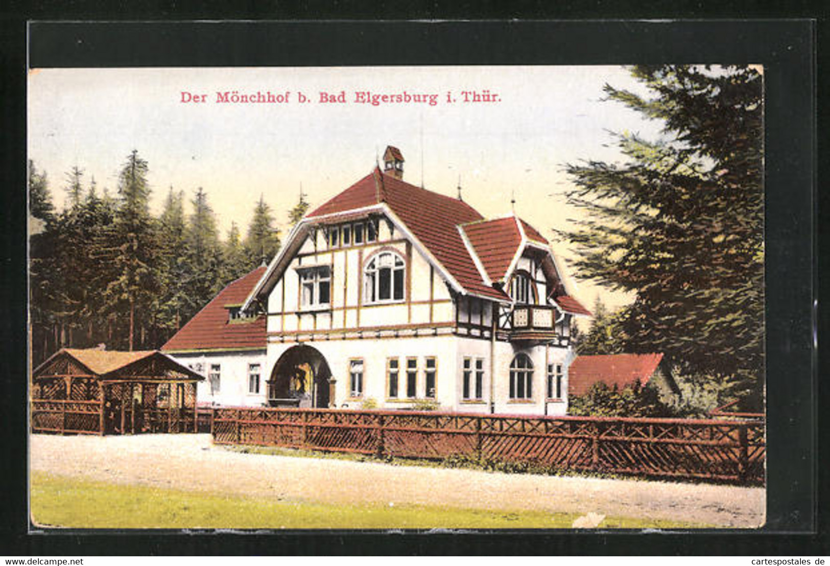 AK Bad Elgersburg I. Thür., Der Mönchhof - Elgersburg