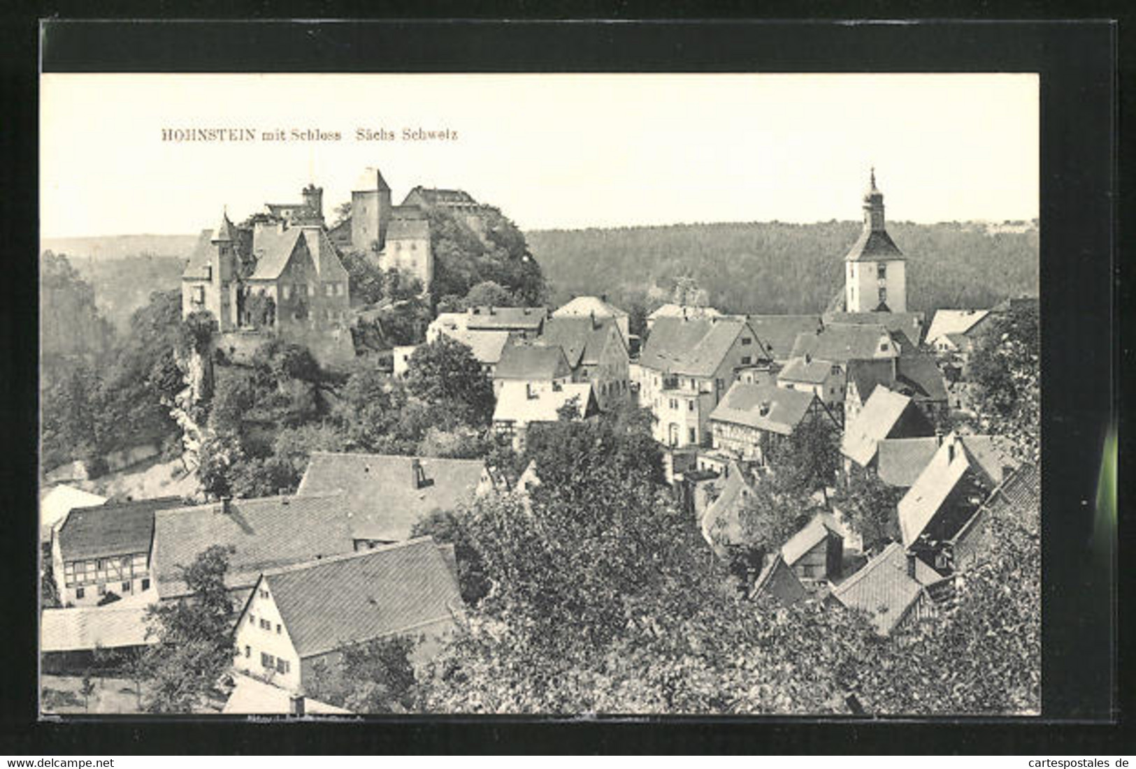 AK Hohnstein, Blick Auf Das Schloss Hohnstein - Hohnstein (Saechs. Schweiz)