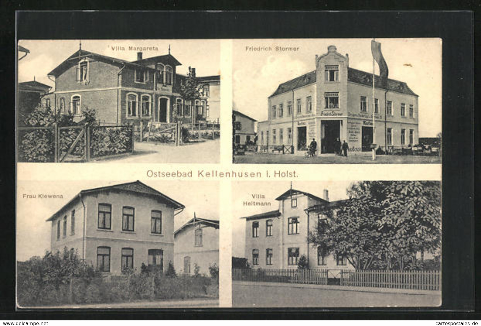 AK Kellenhusen / Holstein, Hotel-Pension Villa Margareta, Hotel-Pension Villa Heitmann, Hotel-Pension Frau Kiewena - Kellenhusen