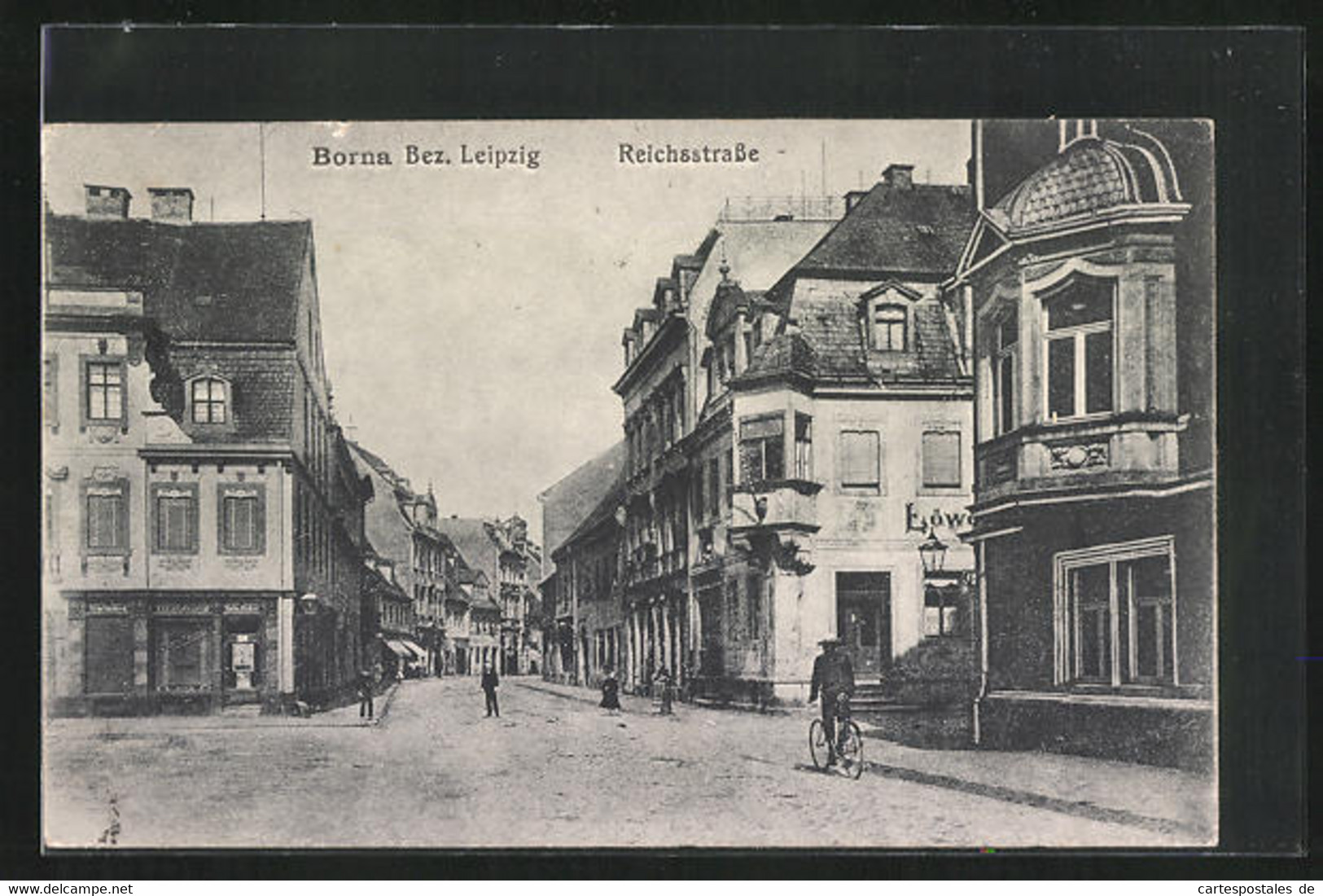 AK Borna, Reichsstrasse - Borna