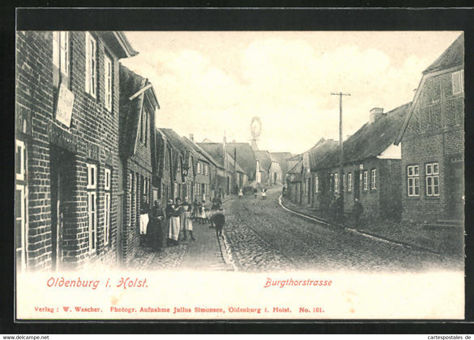 AK Oldenburg / Holstein, Burgthorstrasse - Oldenburg (Holstein)